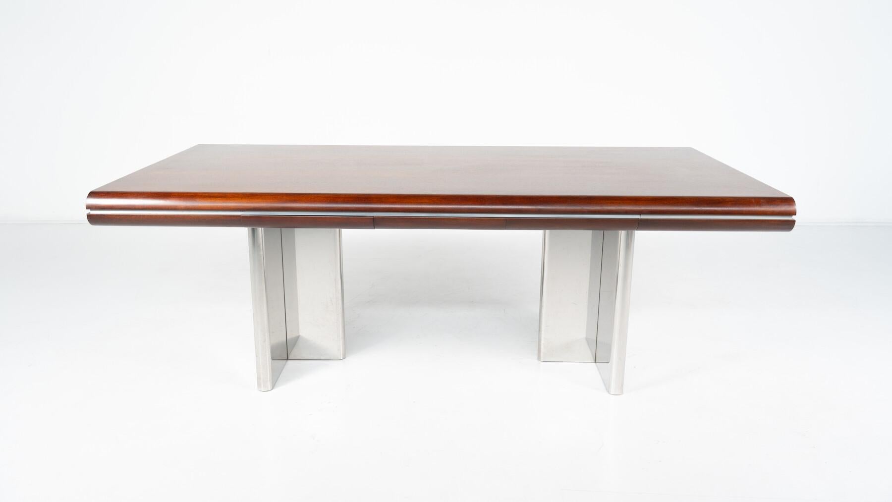 Mid-Century Modern Italian Desk by Hans von Klier for Skipper, 1970s For Sale 8