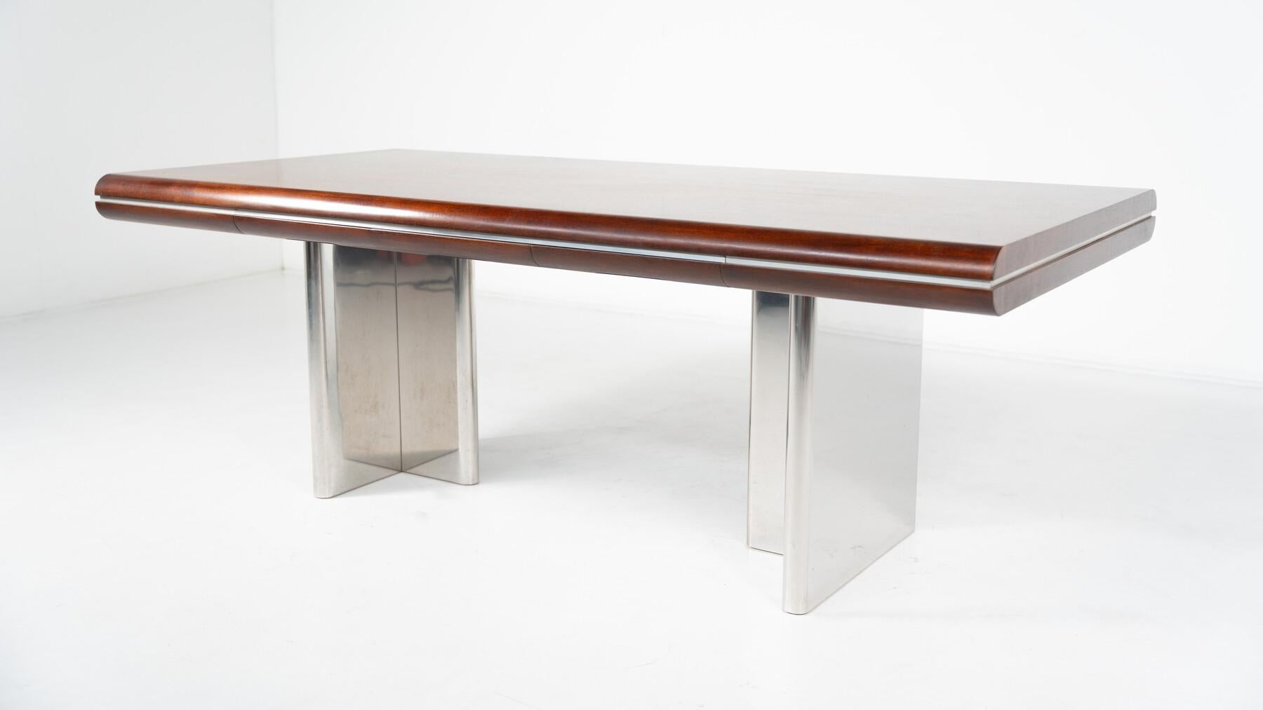 Mid-Century Modern Italian Desk by Hans von Klier for Skipper, 1970s For Sale 12
