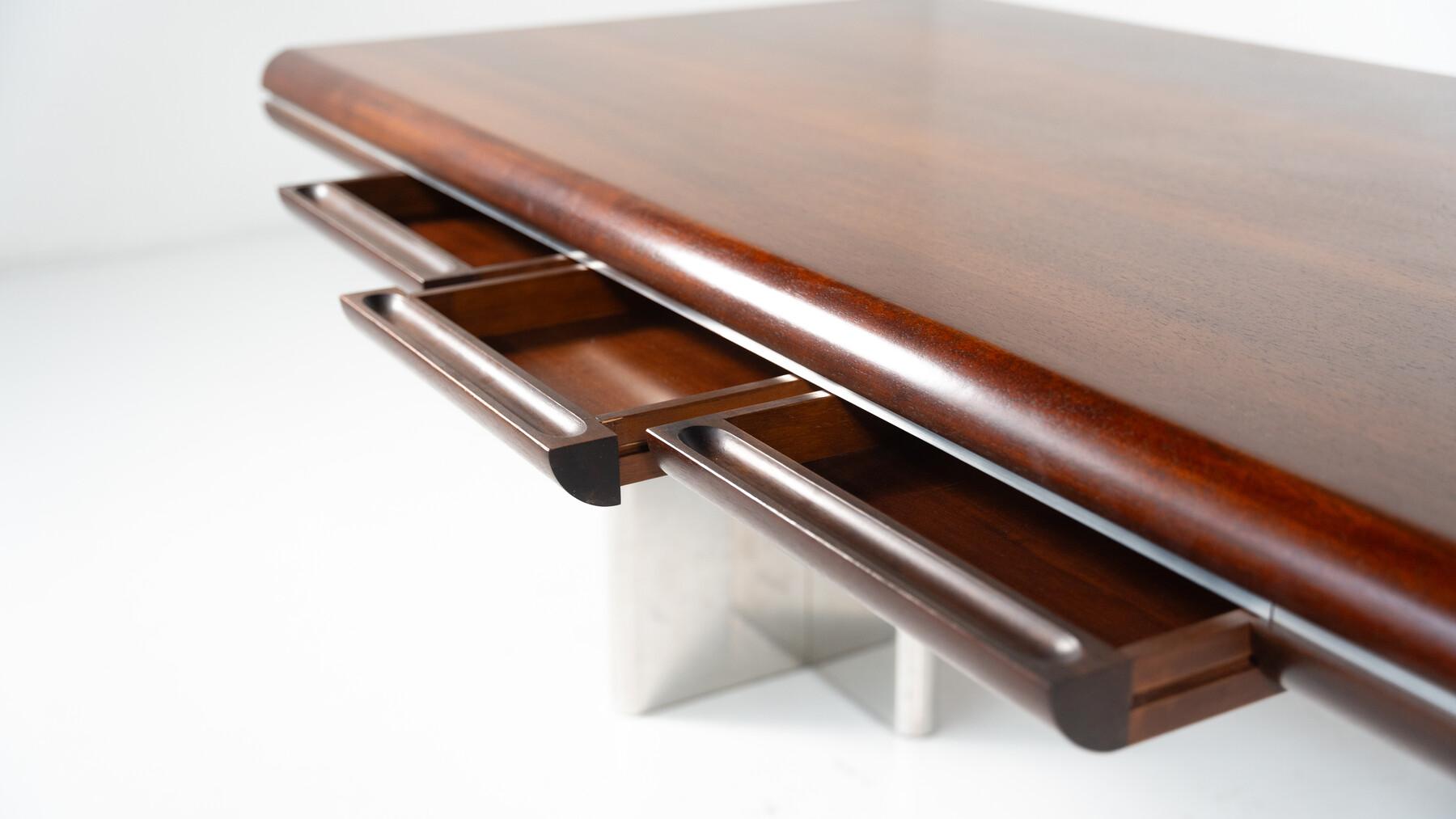 Mid-Century Modern Italian Desk by Hans von Klier for Skipper, 1970s For Sale 5