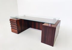 Mid-Century Modern Italian Desk with Drawers, Boccato Gigante Zambusi, Italy