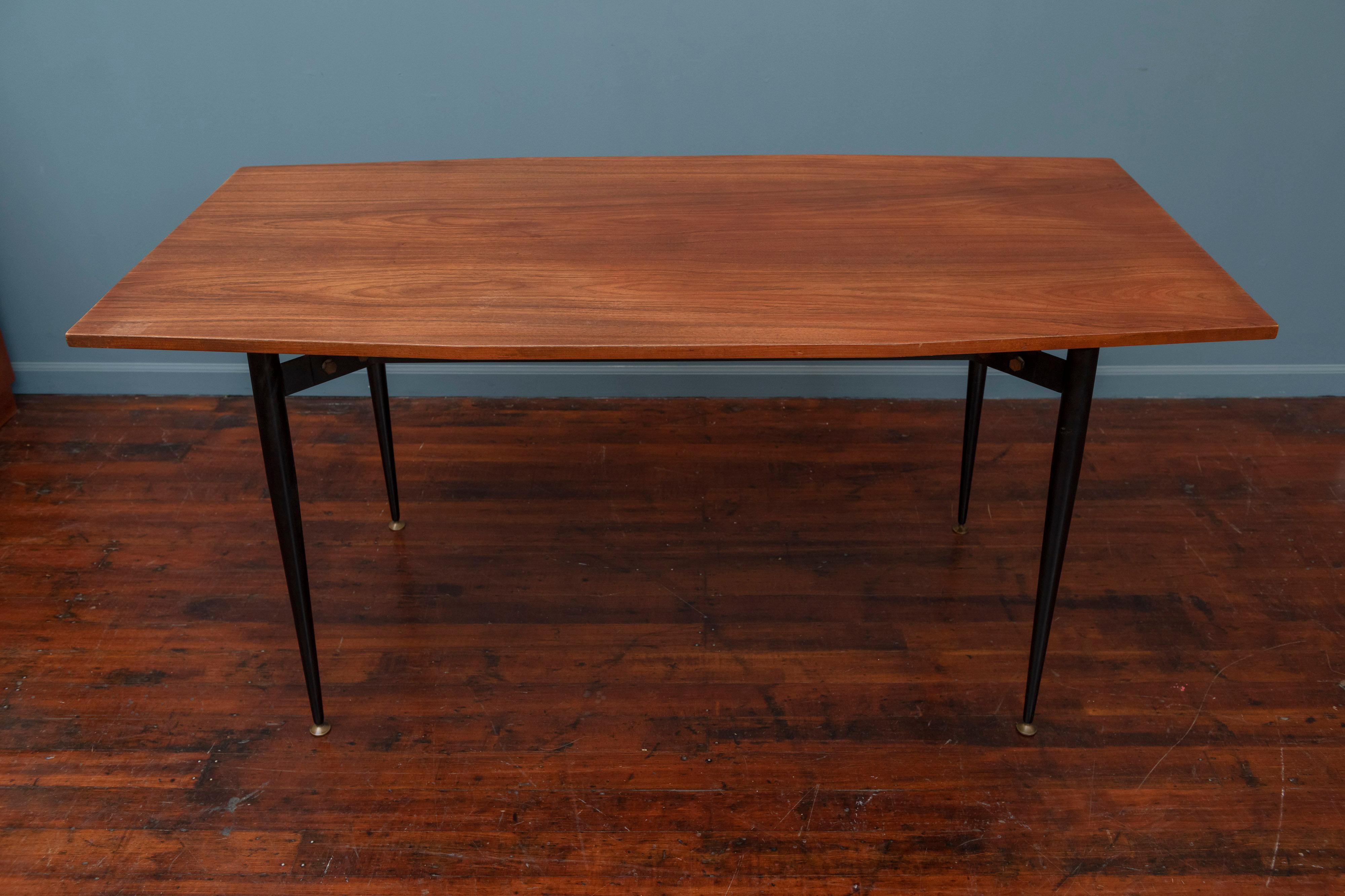 Mid-Century Modern Italian Dining Table or Desk In Good Condition In San Francisco, CA