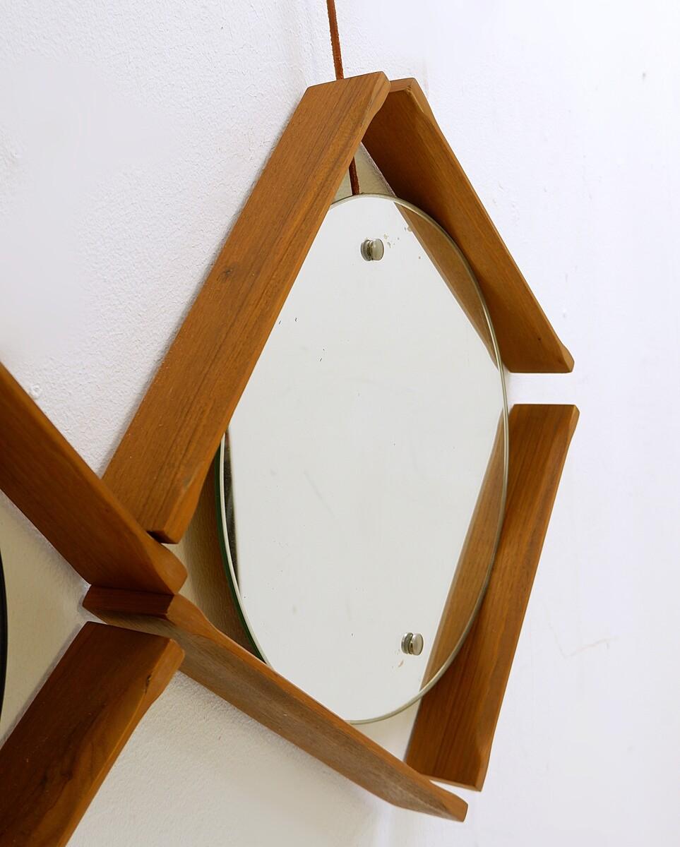 Mid-Century Modern Italian Double Mirrors, 1960s In Good Condition In Brussels, BE