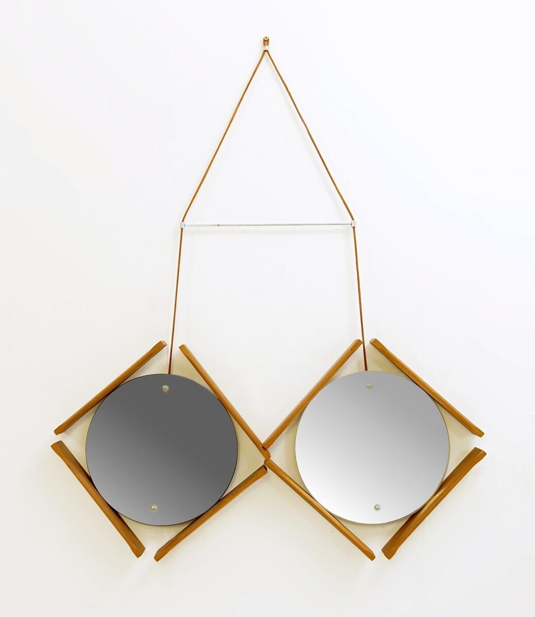 Mid-20th Century Mid-Century Modern Italian Double Mirrors, 1960s