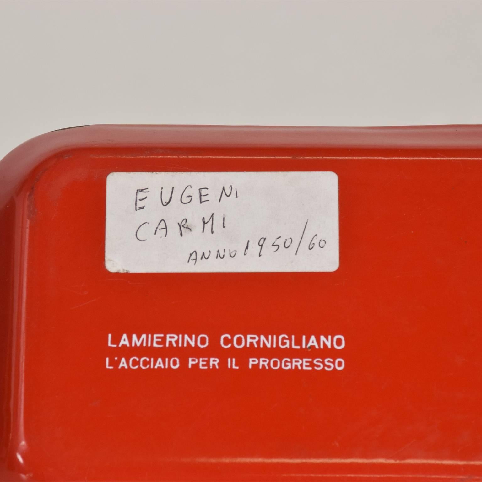 Mid-Century Modern Italian Enamel by Eugenio Carmi, Lamerino Cornigliano 2