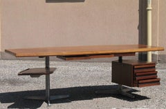 Mid-Century Modern Italian Executive Desk by Osvaldo Borsani for Tecno, 1950s