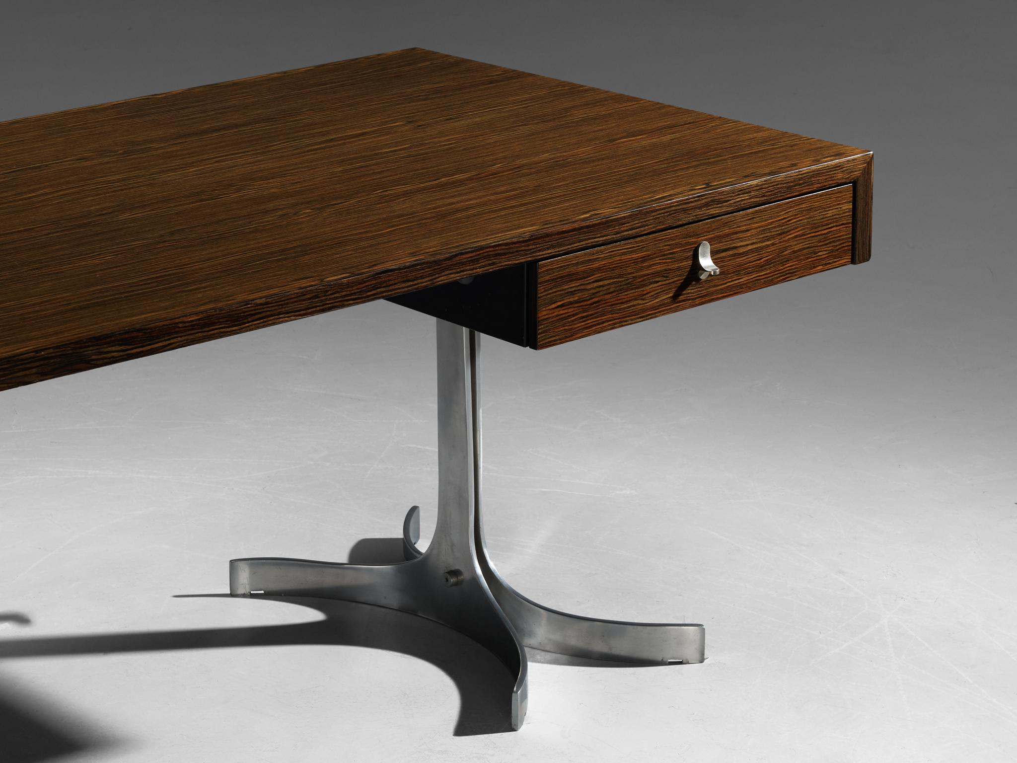 Mid-Century Modern Bureau italien moderne du milieu du siècle dernier avec base sculpturale en vente