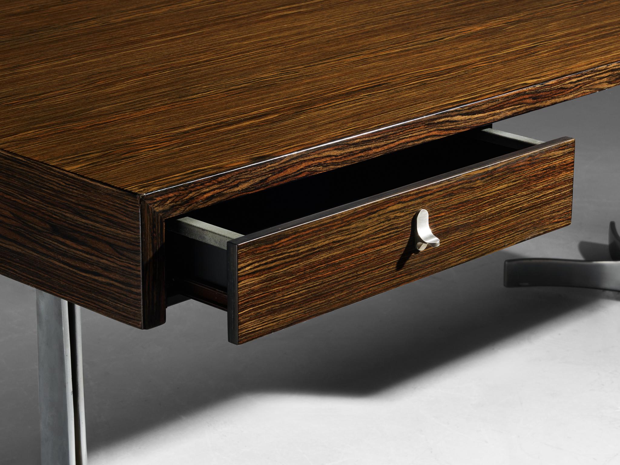 Milieu du XXe siècle Bureau italien moderne du milieu du siècle dernier avec base sculpturale en vente