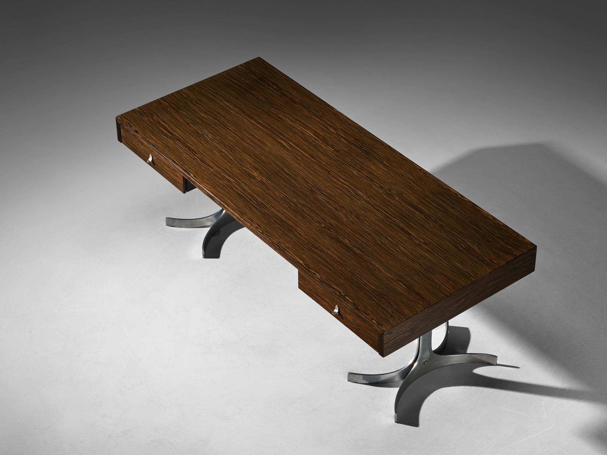Bureau italien moderne du milieu du siècle dernier avec base sculpturale en vente 1