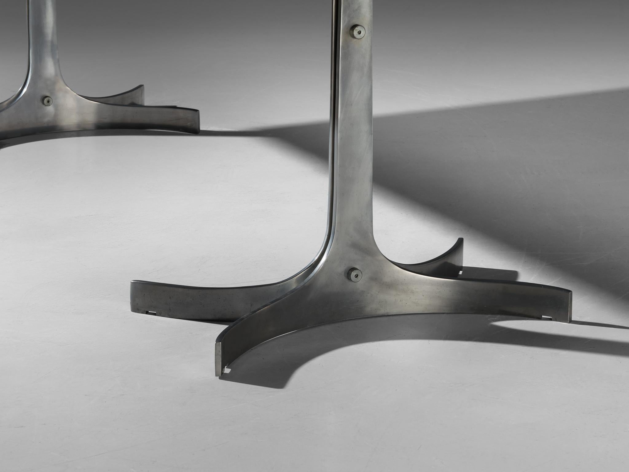 Bureau italien moderne du milieu du siècle dernier avec base sculpturale en vente 3
