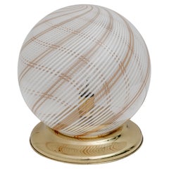Mid-century Modern Italian Filigrana Swirl Table Lamp, 1970s