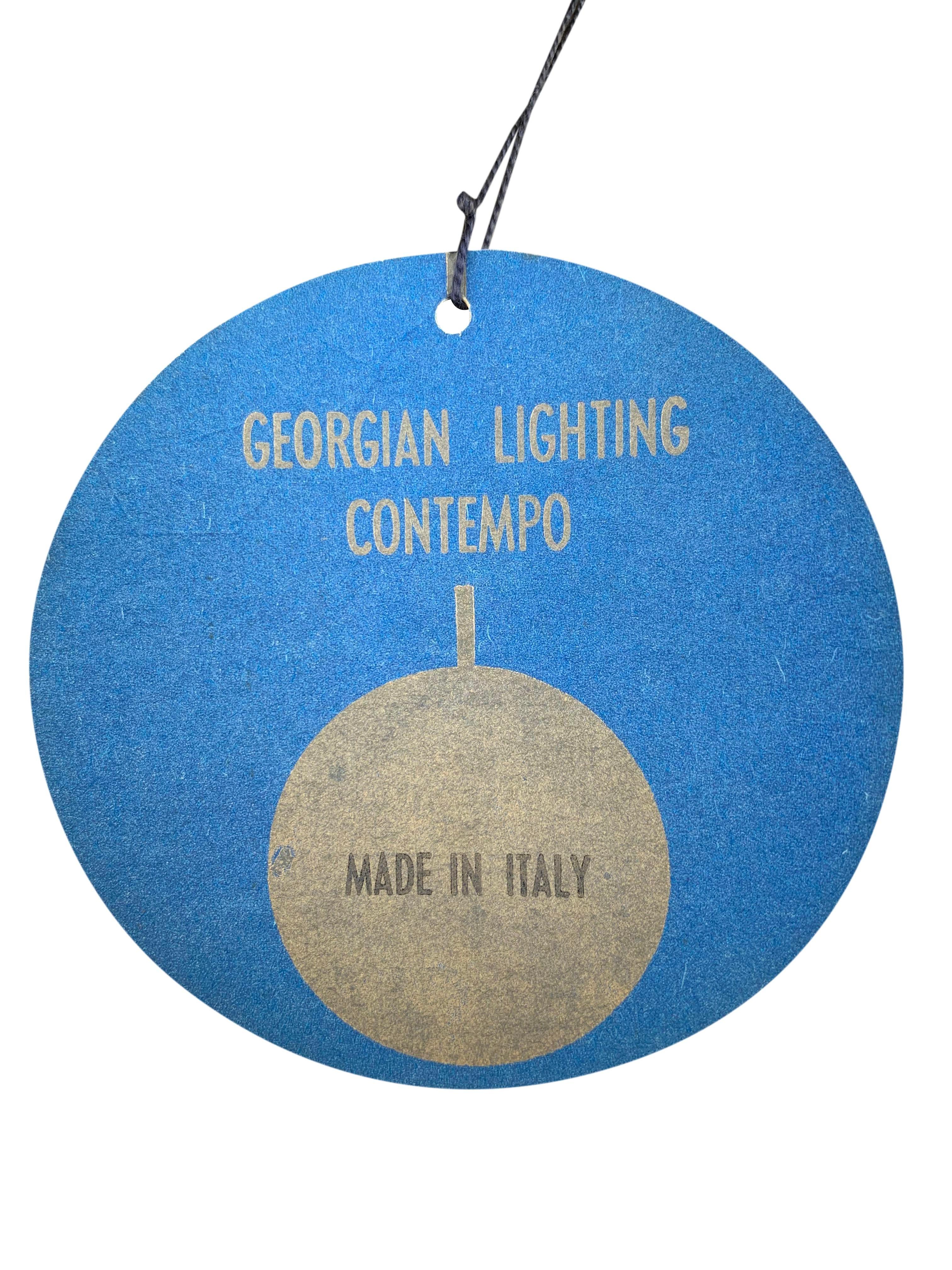 Lampada da terra italiana del Mid Century Modern Testa mobile in ottone e travertino in vendita 3