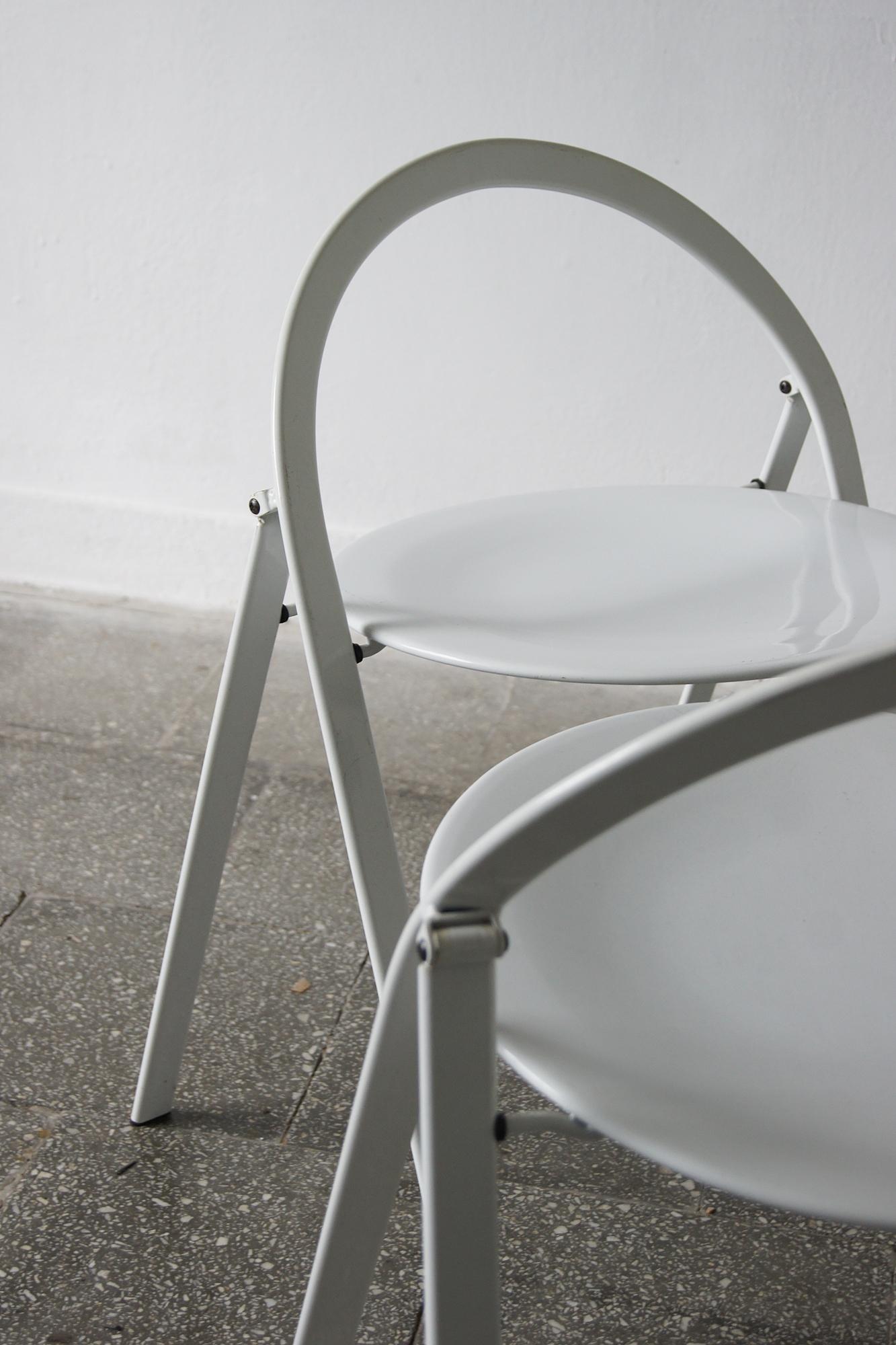 Sedie Foldes italiane moderne di metà secolo di Giorgio Cattelan per Cidue, Italia in vendita 1