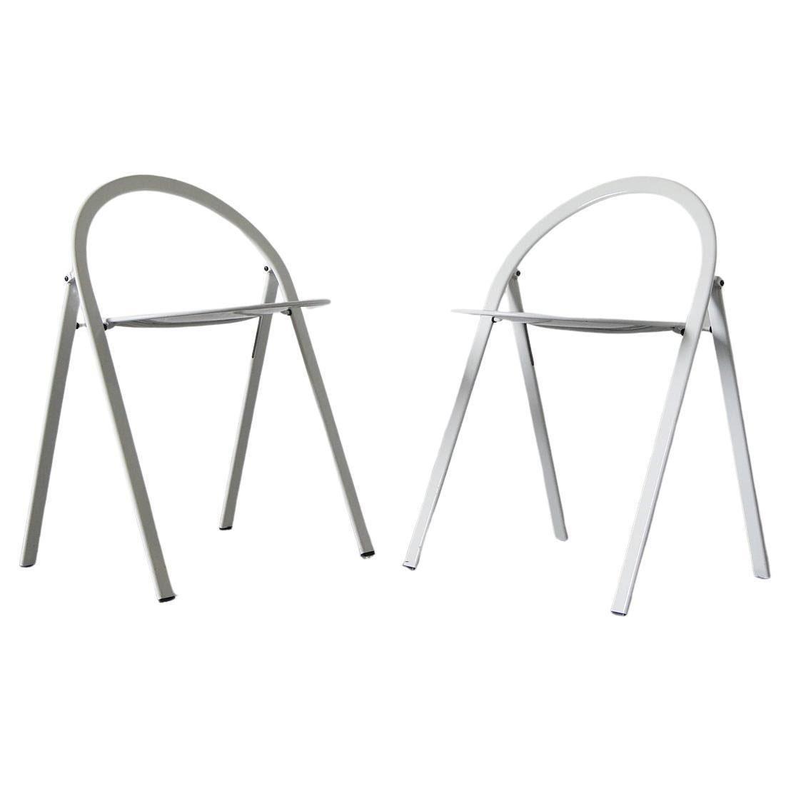 Mid-Century Modern Italian Folding Chairs by Giorgio Cattelan for Cidue, Italy