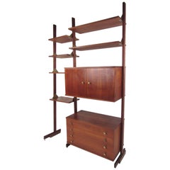 Mid-Century Modern Italian Freestanding Bookshelf