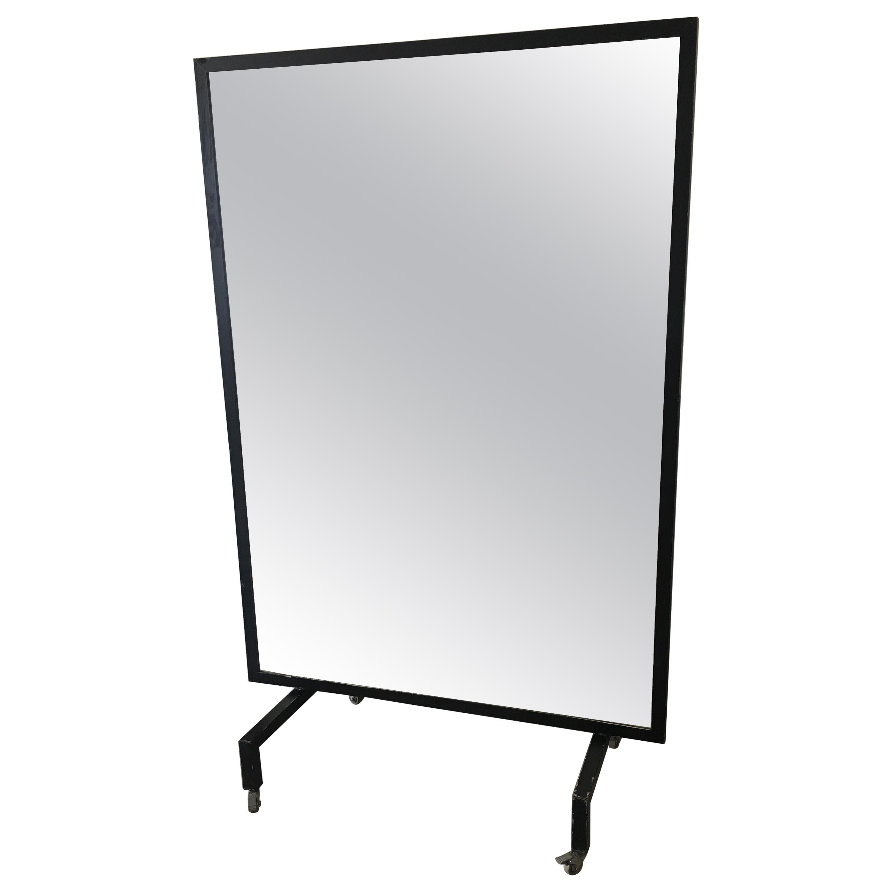 Mid Century Modern Vintage Oval Brass Wall Mirror Full Length Mirror 1960s Italy For Sale at 1stDibs