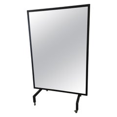 Mid-Century Modern Italian Full-Length Mirror on Wheels, 1970s