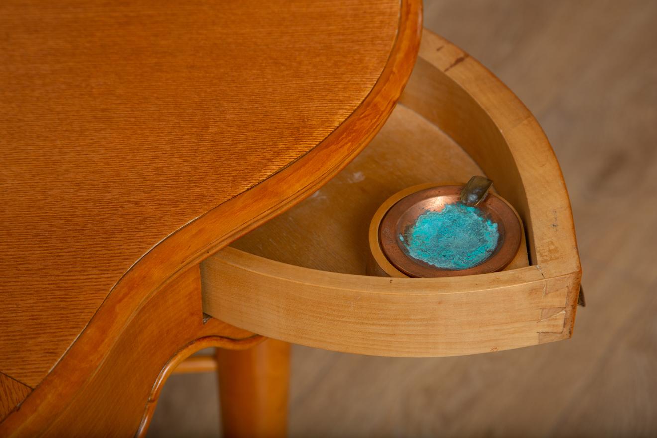 Copper Mid-Century Modern Italian Game Table by Paolo Buffa