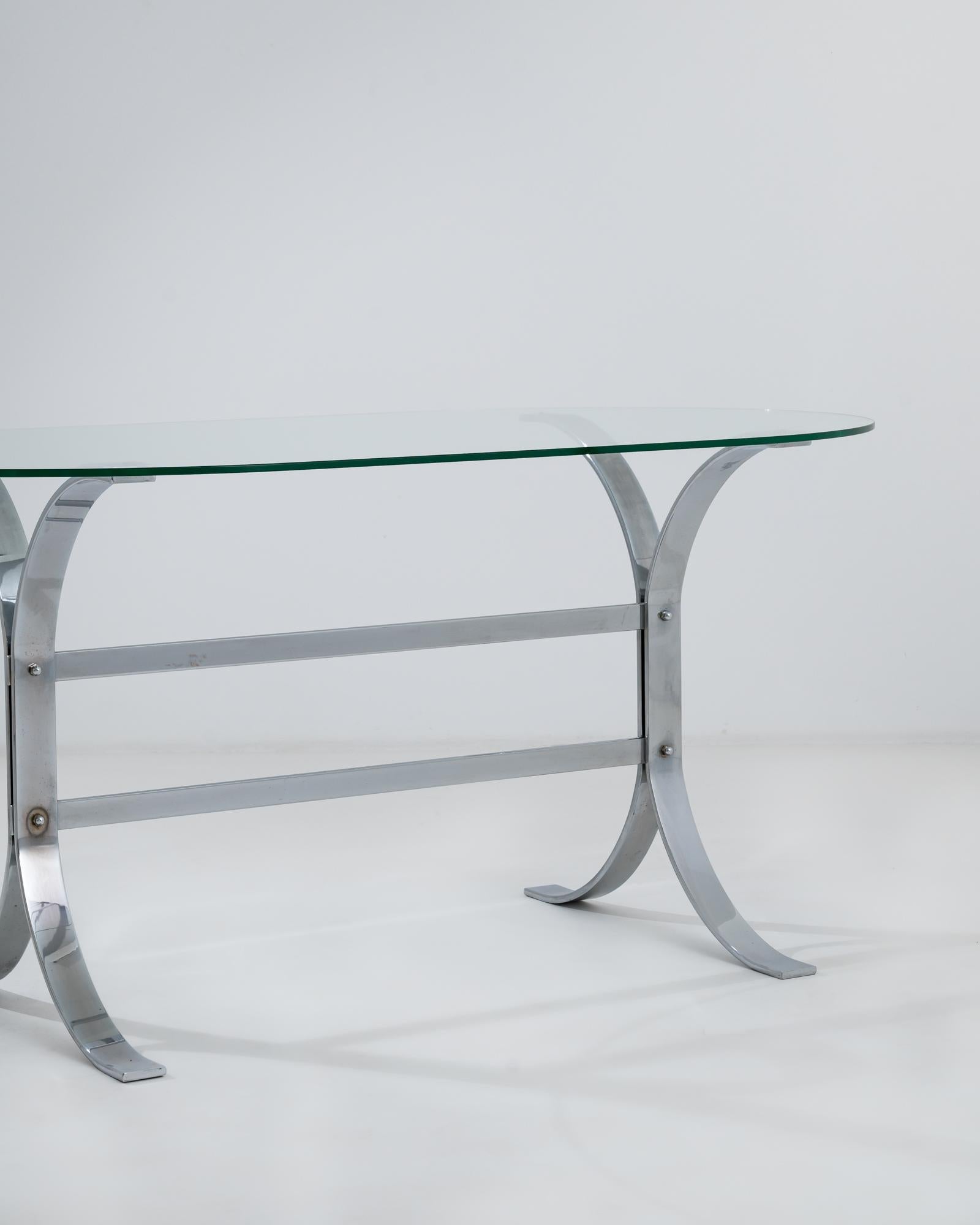 Mid-Century Modern Italian Glass Dining Table For Sale 1