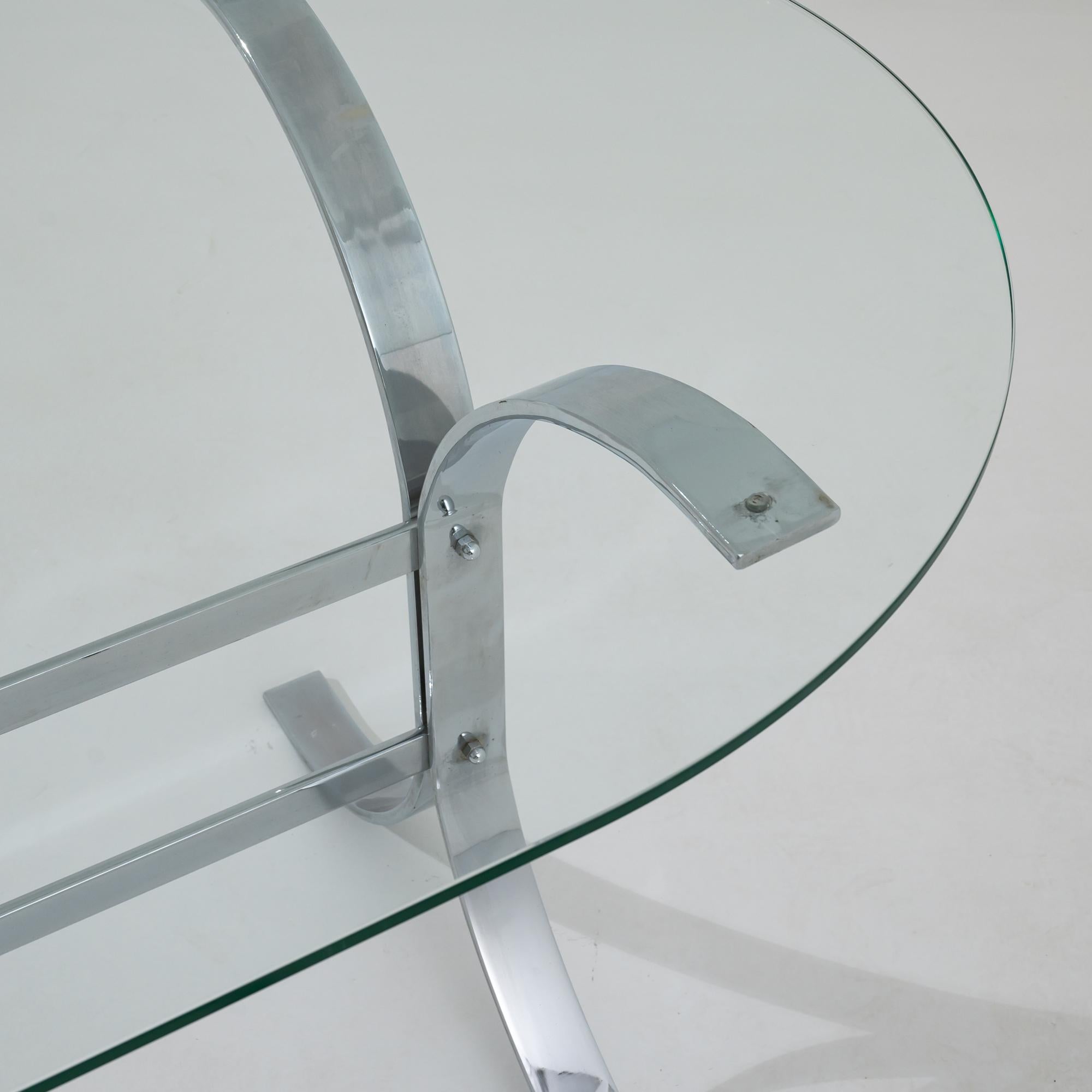 Mid-Century Modern Italian Glass Dining Table For Sale 4