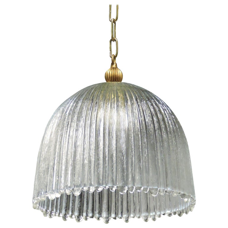 Glass Dome Pendant Light 