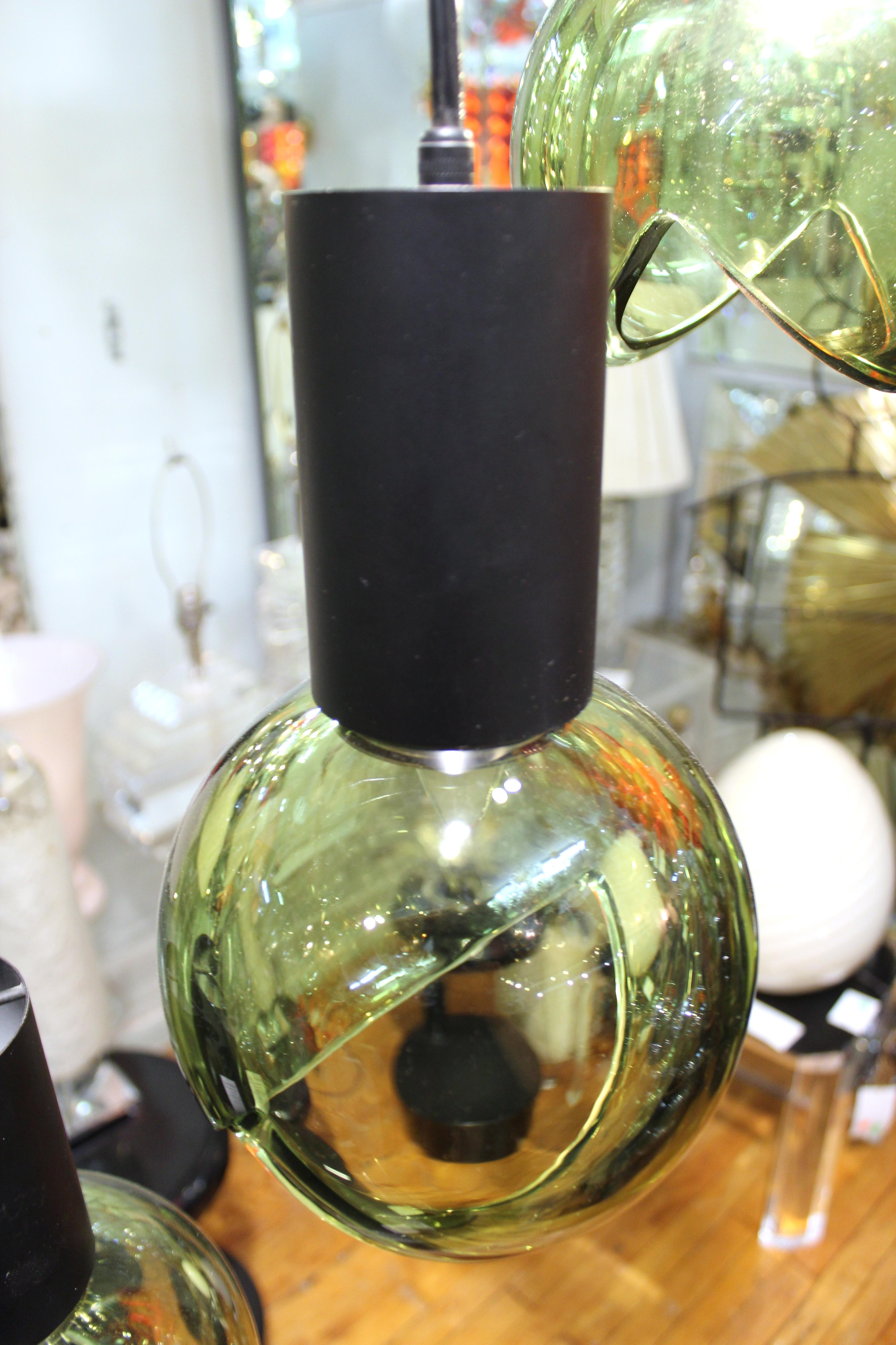 Gino Sarfatti Mid-Century Modern Italian Glass Orb Cascading Chandelier 3
