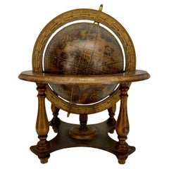 Globe italien pour table de bar de style mi-siècle moderne