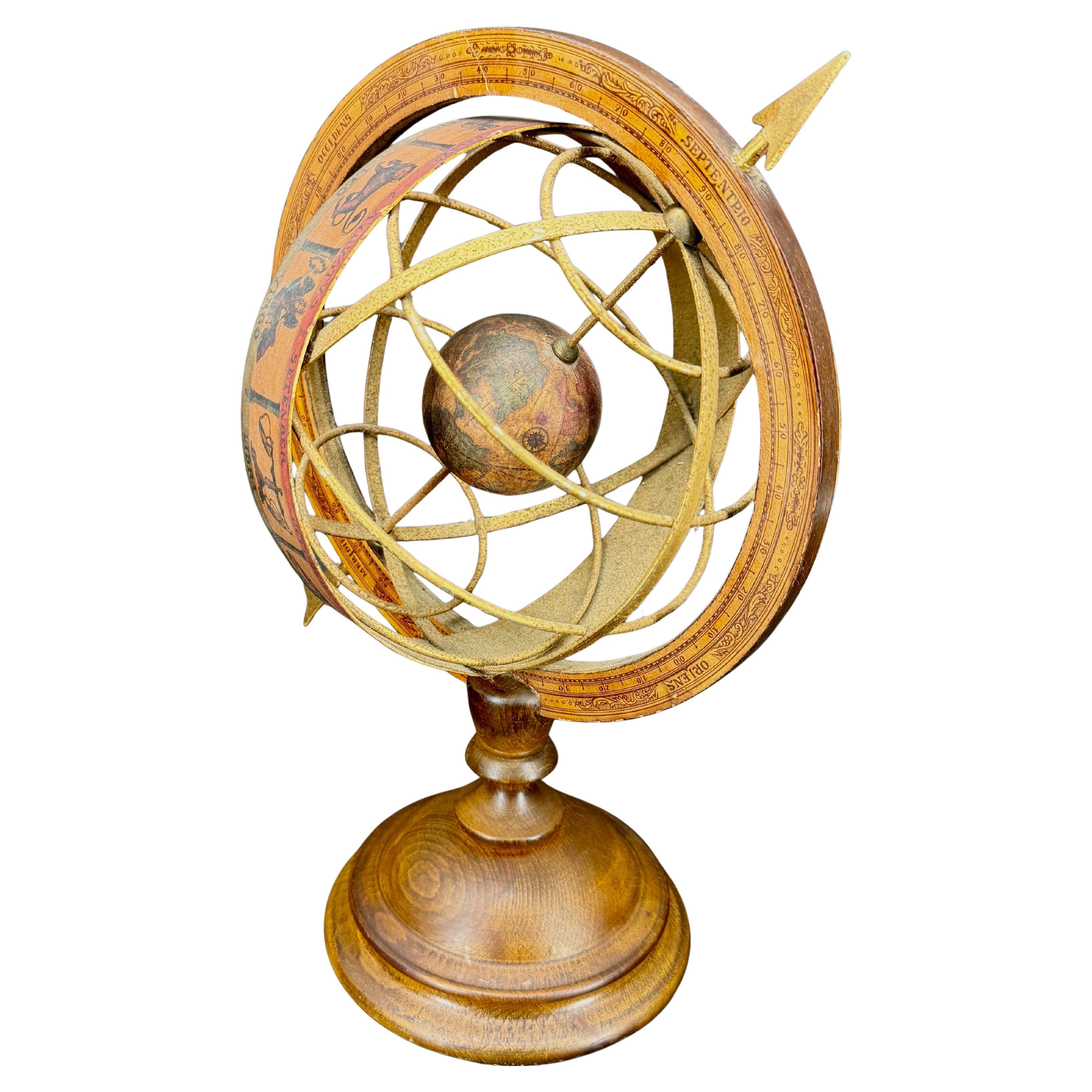 Mid-Century Modern Italian Globe for Bar Desk Table