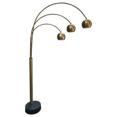 Mid-Century Modern Italian Goffredo Reggiani Three-Light Brass Floor Lamp, 1970s