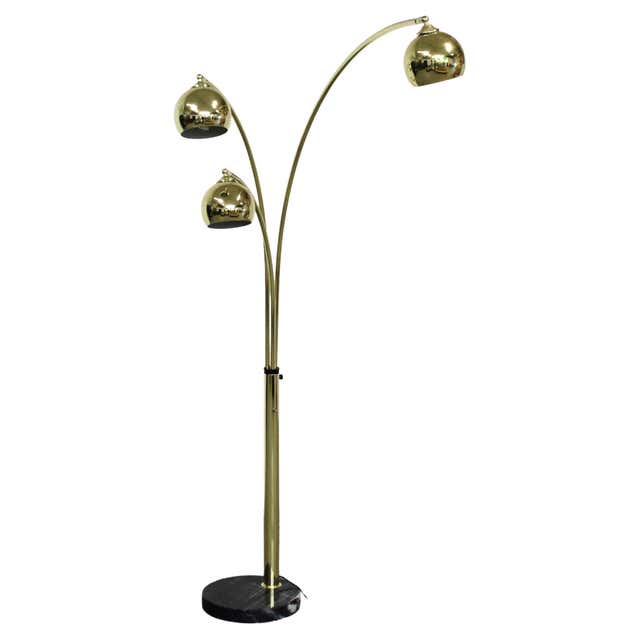 Orange Arc Floor Lamp Guzzini Italy Midcentury at 1stDibs | guzzini arc ...