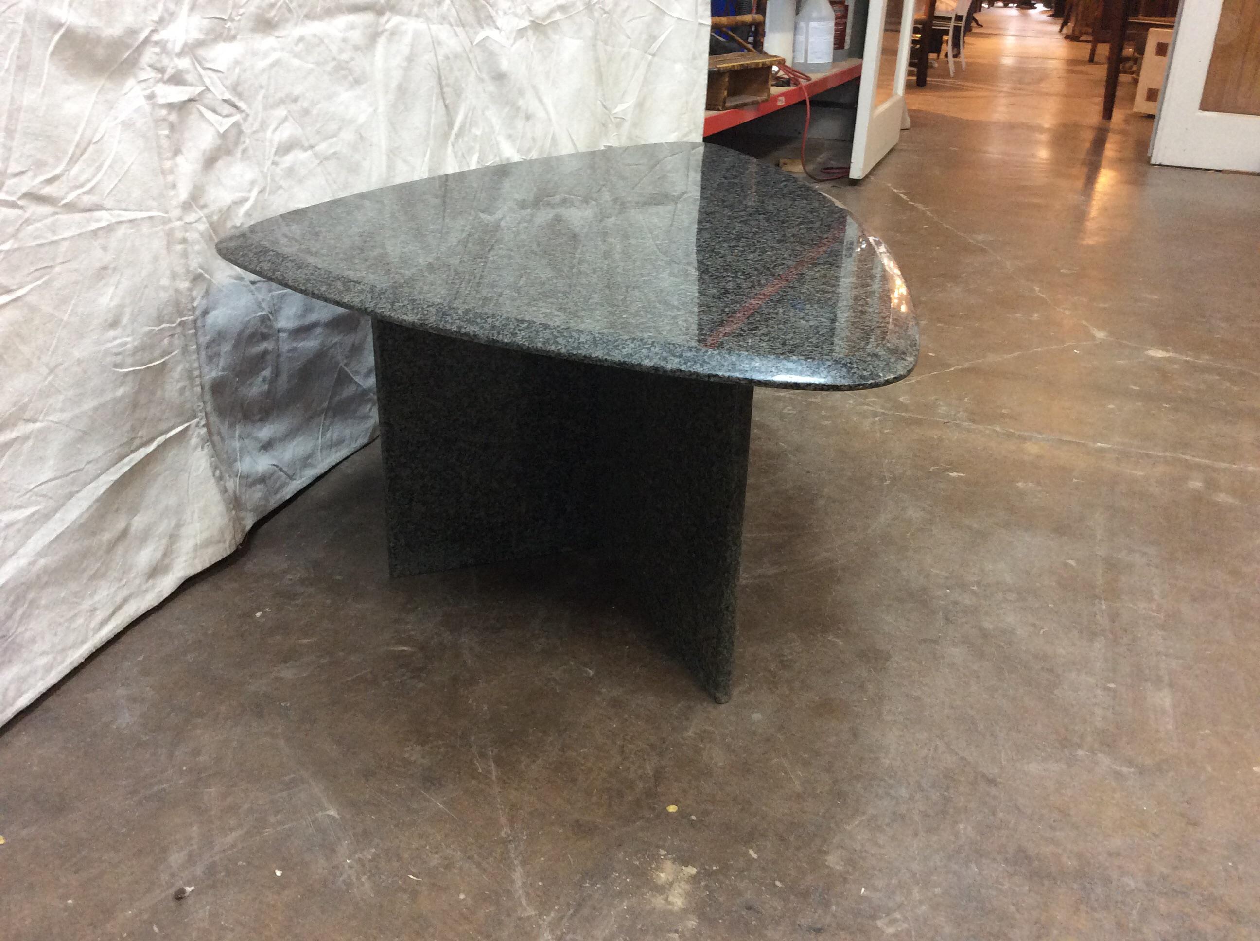 MidCentury Modern Italian Granite Coffee Table For Sale at 1stDibs