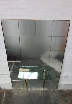 Mid-Century Modern Italian Hallway Mirror with Console