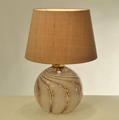 Mid-Century Modern Italian Hand Blown Murano Lamp in Old Pink