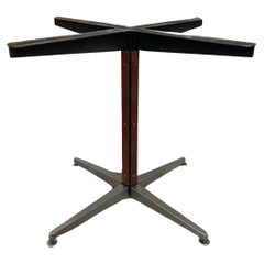 Retro Mid-Century Modern Italian Iron Table Base with Aluminum Legs 'Small Size'