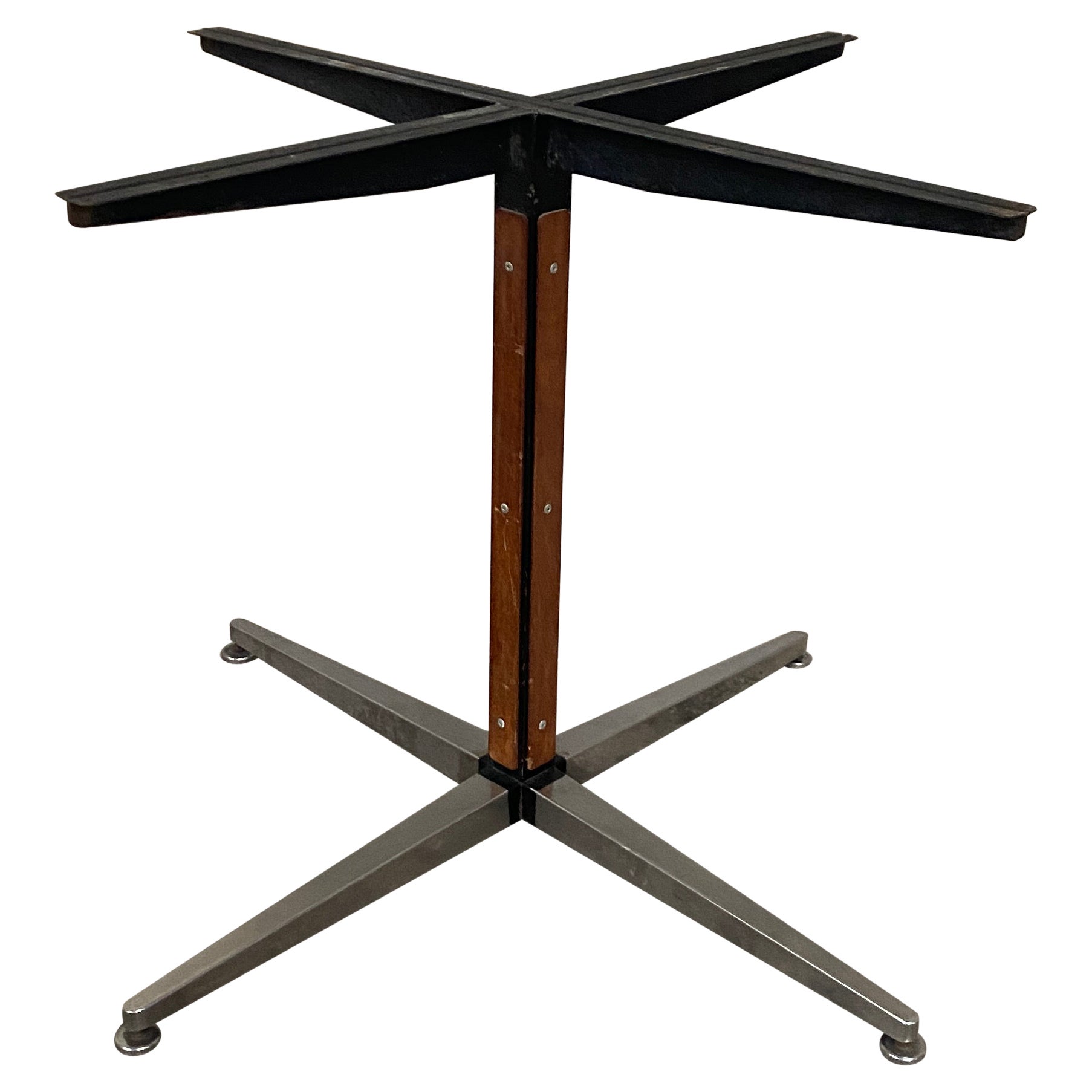 Bases de mesa de hierro italiano moderno de mediados de siglo con patas de aluminio (tamaño grande)