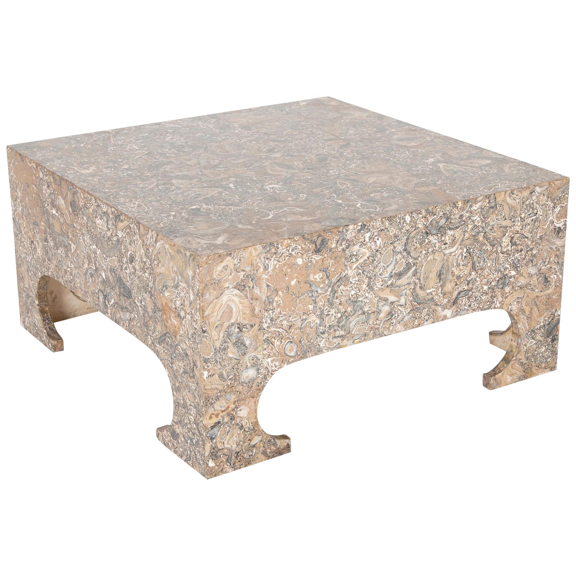 Mid Century Modern Large Italian Marble Eye Shaped Coffee Table For Sale At 1stdibs