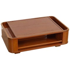 Mid-Century Modern Italian Lacquered Wood Rectangular Coffee Table, 1970s