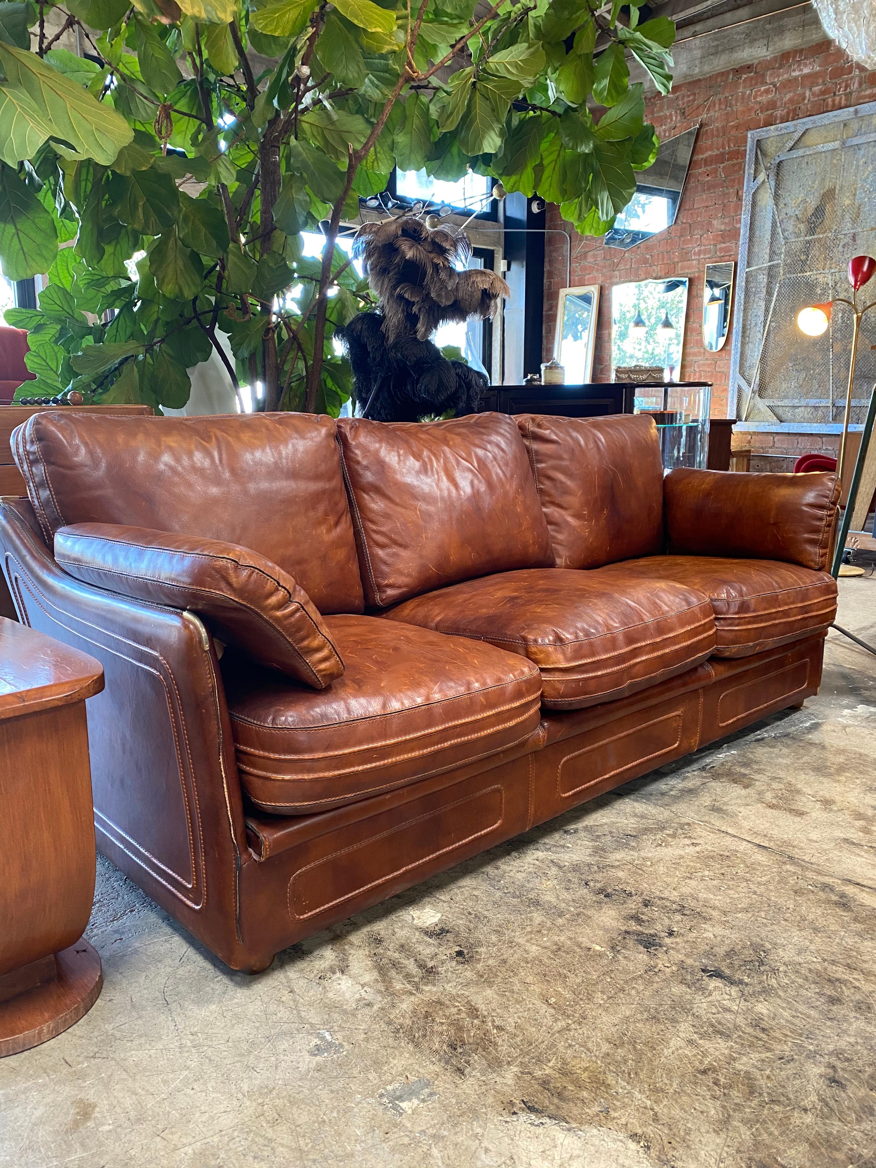 italian leather couch