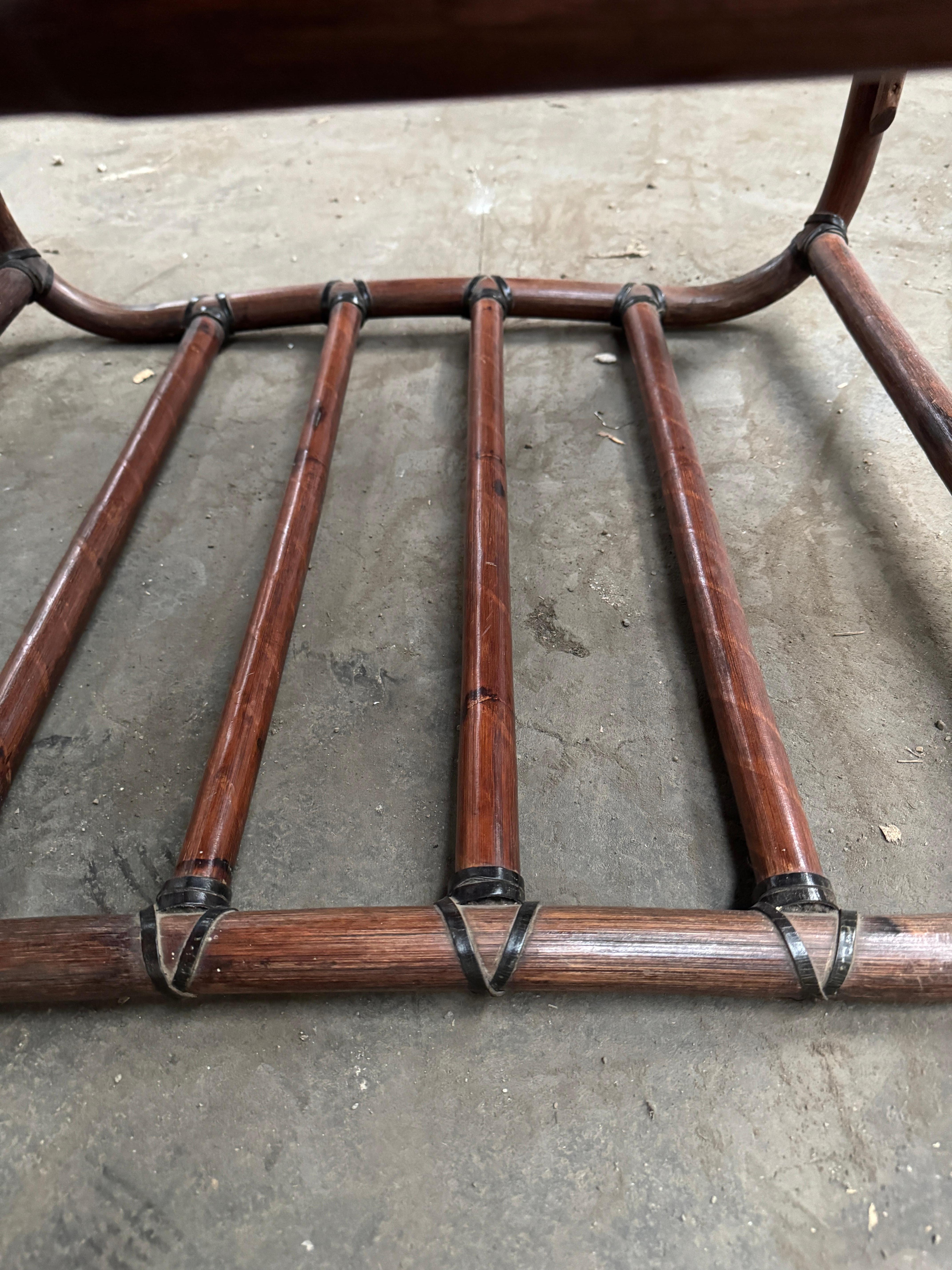 Mid-Century Modern Italian Living Room Bamboo Set. 1970s For Sale 14