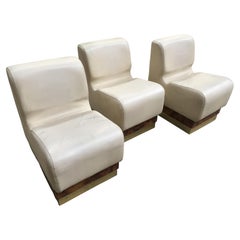Mid-Century Modern Italian Living Room Set Consisting in 3 Sectional Armchairs