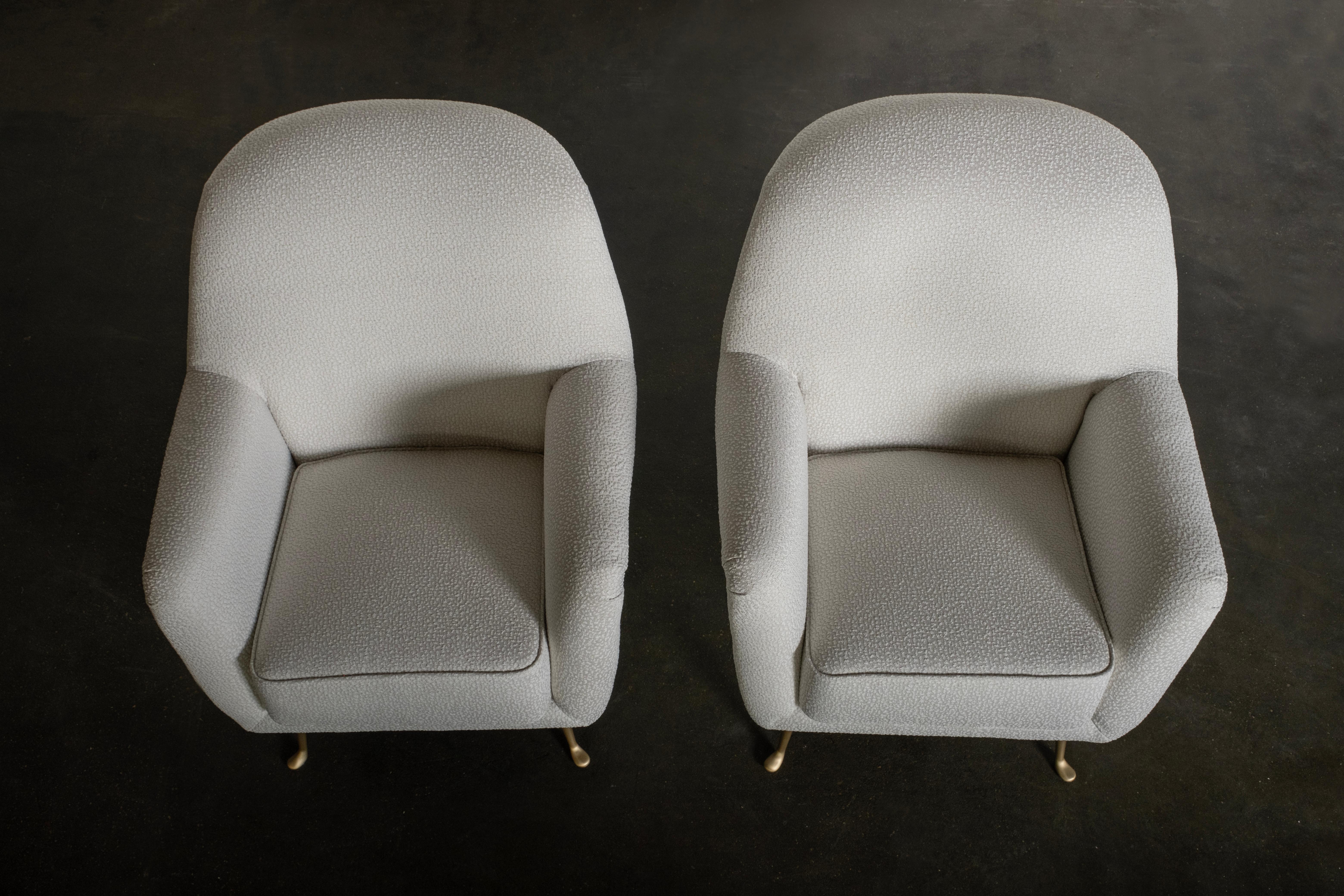 Mid-Century Modern Italian Lounge Chair, 1960s Full Restoration by Greenapple For Sale 3