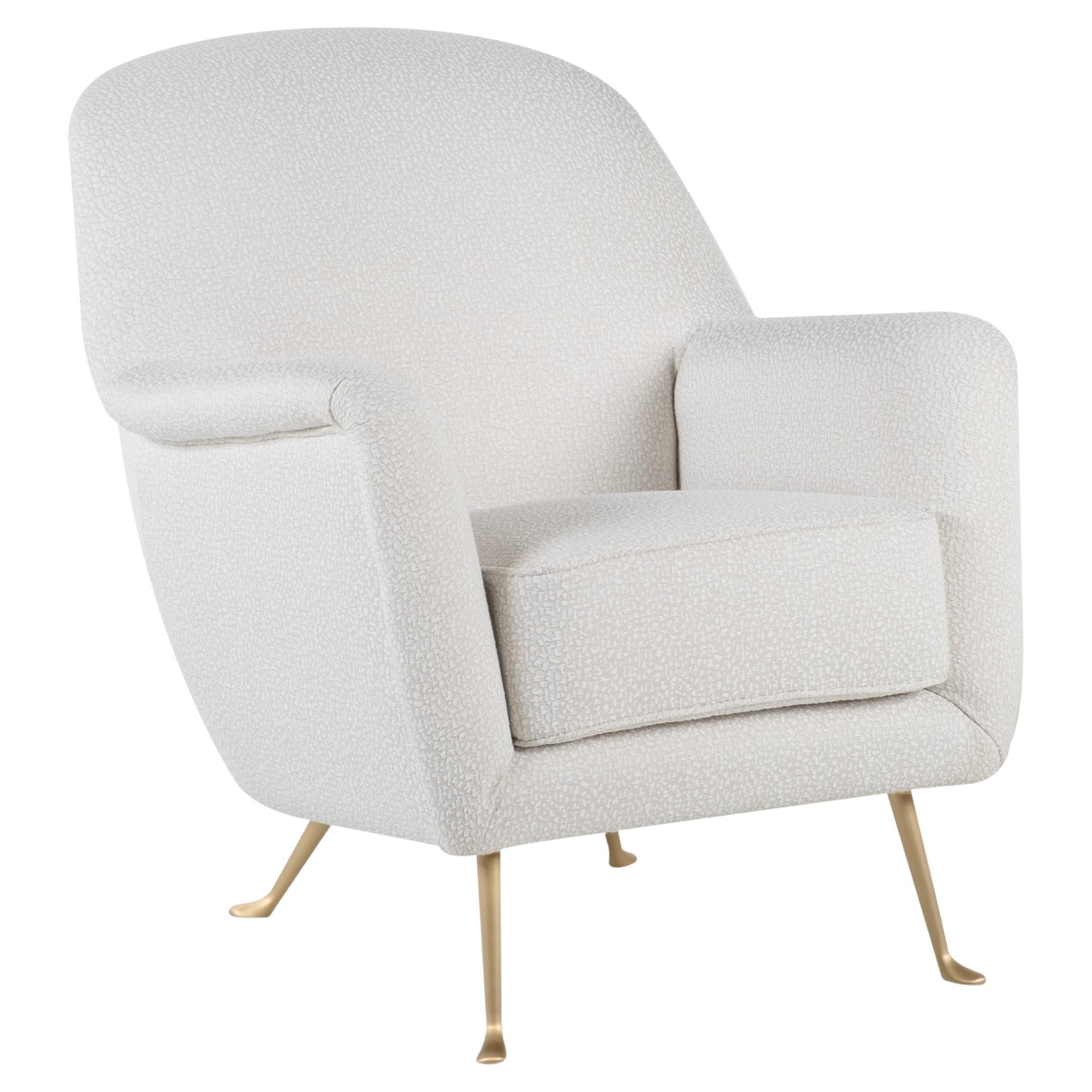 Mid-Century Modern Italian Lounge Chair, 1960s Full Restoration by Greenapple For Sale