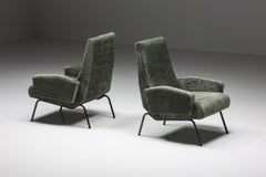 Mid-Century Modern Italian Lounge Chairs in the Style of Gastone Rinaldi, 1950's