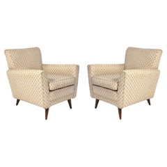 Mid Century Modern Italian Lounge Chairs Wiedergepolstert Ihr Stoff Gio Ponti Sty