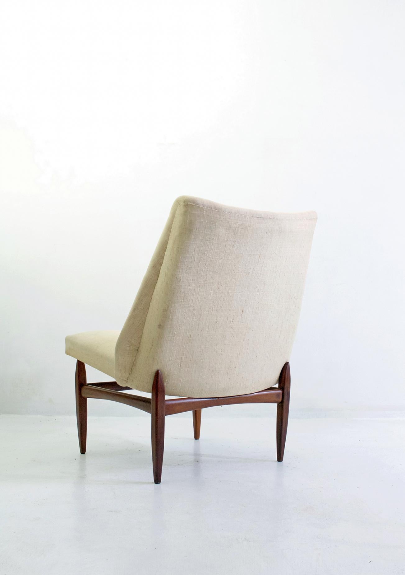 Mid-Century Modern Italian Lounge Chairs in Teak 3