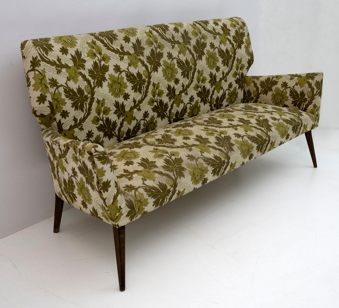 Mid-20th Century Mid-Century Modern Italian Loveseat Sofa, 1950s