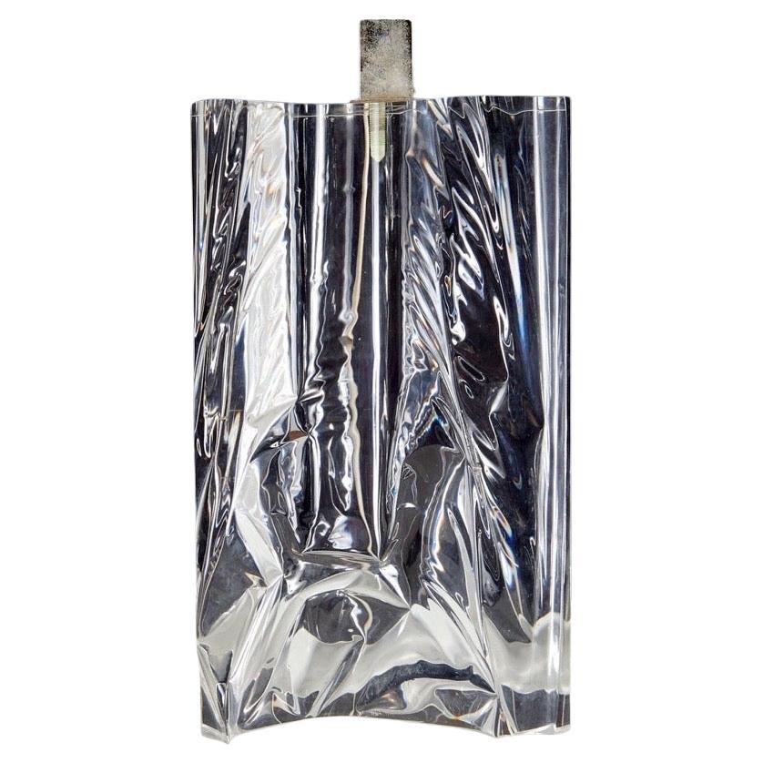 Mid-Century Modern Mid Century Modern Italian Lucite Ice Table Lamp For Sale