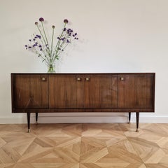 Credenza italiana moderna di metà secolo in mogano, anni '60