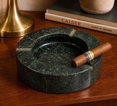 Mid-Century Modern Italian Marble Ashtray, Vintage Catch All, 1970s