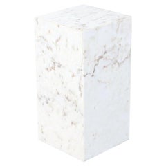 Mid-Century Modern Italian Marble Stone Pedestal Side Table
