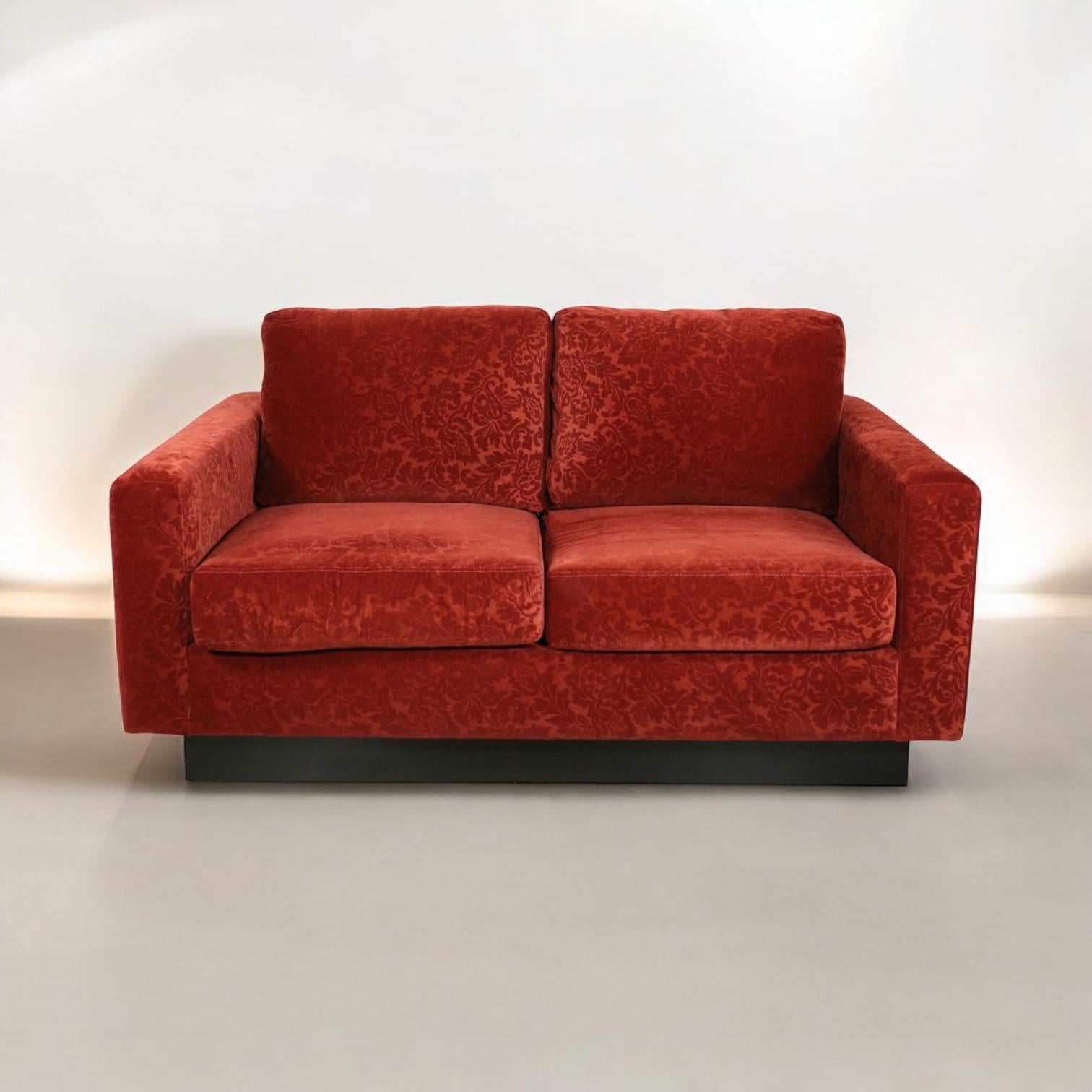 20ième siècle The Moderns Modern Italian Maurice Villency Club Chairs & Settee / Sofa - 3 Pieces en vente